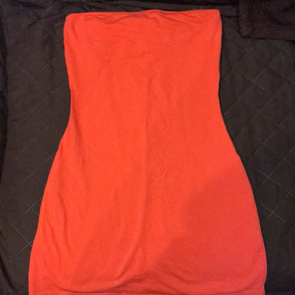 Orange tube dress size XS. Worn once.